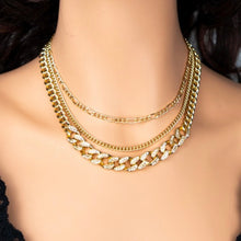 Load image into Gallery viewer, N107 Rhinestone Cuban Link Necklace
