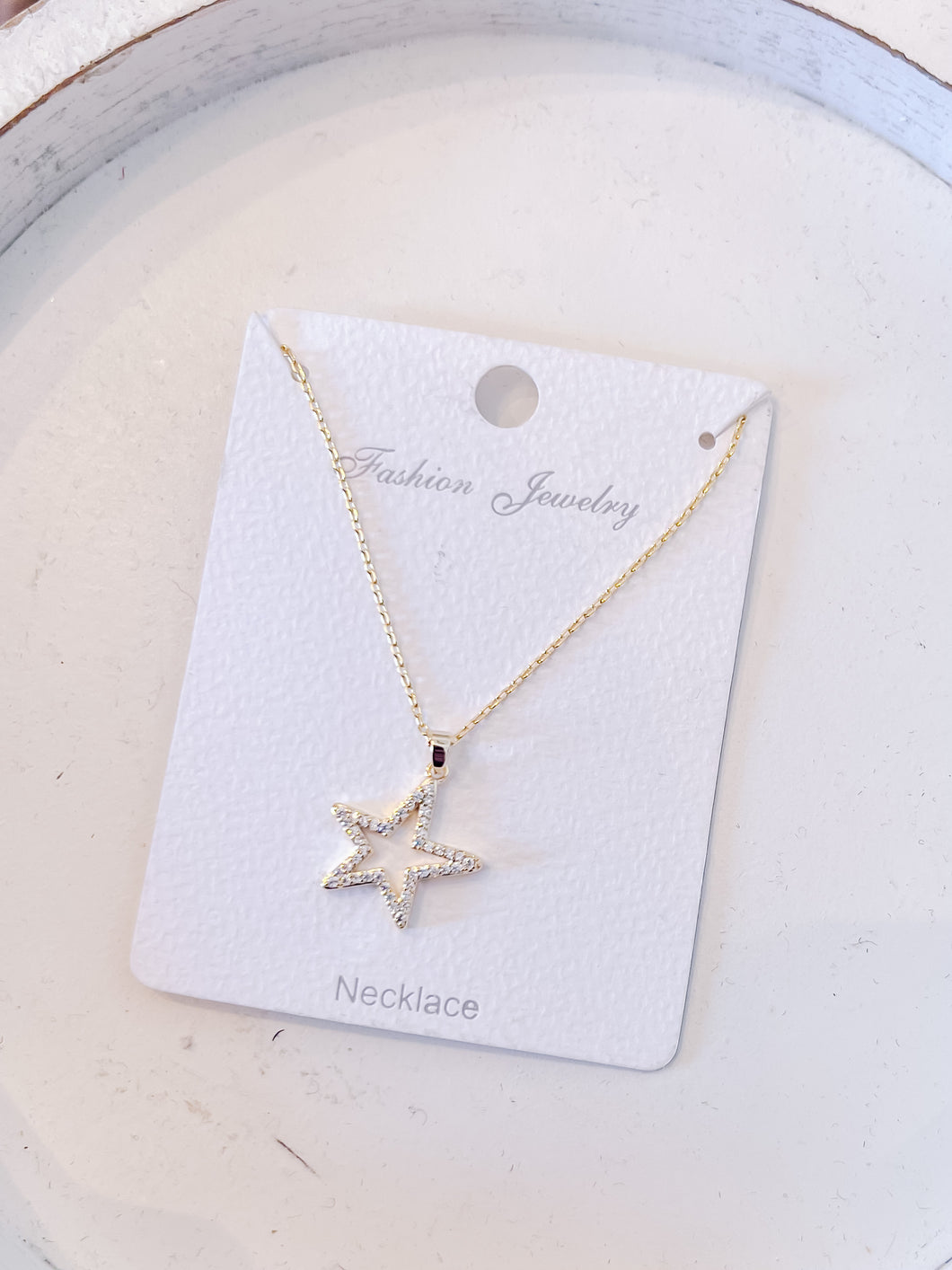 N101 Gold Twinkle Star Necklace